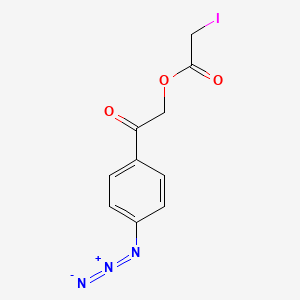molecular formula C10H8IN3O3 B1201113 4-Azidophenacyl iodoacetate CAS No. 65116-98-5