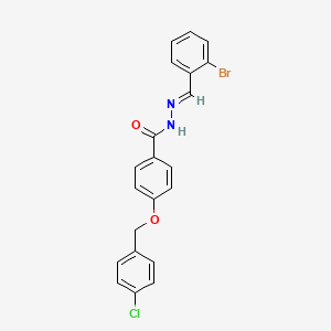 N'-(2-Bromobenzylidene)-4-((4-chlorobenzyl)oxy)benzohydrazide