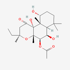 molecular formula C22H36O7 B1201115 14,15-Dihydroforskolin CAS No. 64657-24-5