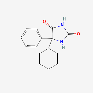 molecular formula C15H18N2O2 B12011165 5-Cyclohexyl-5-phenylhydantoin CAS No. 102564-10-3