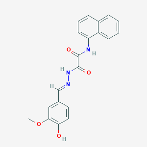 N'-[(E)-(4-hydroxy-3-methoxyphenyl)methylideneamino]-N-naphthalen-1-yloxamide