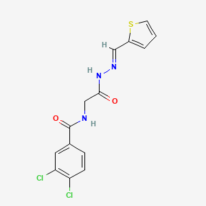 3,4-Dichloro-N-(2-oxo-2-(2-(2-thienylmethylene)hydrazino)ethyl)benzamide