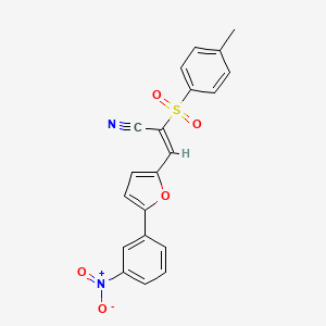 3-(5-(3-Nitrophenyl)furan-2-yl)-2-tosylacrylonitrile