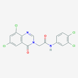 2-(6,8-Dichloro-4-oxoquinazolin-3(4H)-yl)-N-(3,4-dichlorophenyl)acetamide