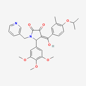 3-Hydroxy-4-(4-isopropoxy-3-methylbenzoyl)-1-(pyridin-3-ylmethyl)-5-(3,4,5-trimethoxyphenyl)-1H-pyrrol-2(5H)-one