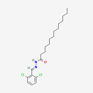 molecular formula C21H32Cl2N2O B12011289 N-[(E)-(2,6-dichlorophenyl)methylideneamino]tetradecanamide 