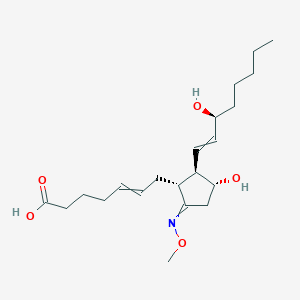 molecular formula C21H35NO5 B1201137 7-[(1R,2R,3R)-3-hydroxy-2-[(3S)-3-hydroxyoct-1-enyl]-5-methoxyiminocyclopentyl]hept-5-enoic acid 