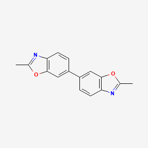 molecular formula C16H12N2O2 B12011431 2,2'-Dimethyl-6,6'-bi-1,3-benzoxazole CAS No. 6309-66-6