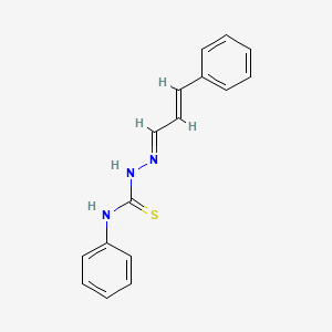 molecular formula C16H15N3S B12011496 3-Phenylacrylaldehyde N-phenylthiosemicarbazone CAS No. 72488-61-0