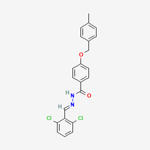 N-[(E)-(2,6-dichlorophenyl)methylideneamino]-4-[(4-methylphenyl)methoxy]benzamide