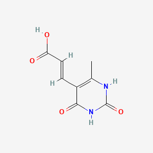molecular formula C8H8N2O4 B1201152 3-(2,4-Dioxo-6-methyl-5-pyrimidinyl)acrylic acid CAS No. 28277-67-0
