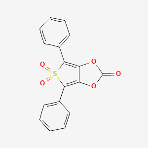 molecular formula C17H10O5S B1201153 4,6-二苯基噻吩并[3,4-d]-1,3-二氧杂环-2-酮 5,5-二氧化物 CAS No. 54714-11-3
