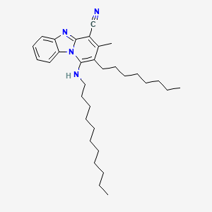 molecular formula C32H48N4 B12011538 3-Methyl-2-octyl-1-(undecylamino)pyrido[1,2-a]benzimidazole-4-carbonitrile 