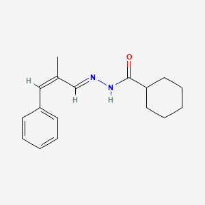 molecular formula C17H22N2O B12011548 N'-(2-Methyl-3-phenyl-2-propenylidene)cyclohexanecarbohydrazide CAS No. 543686-22-2