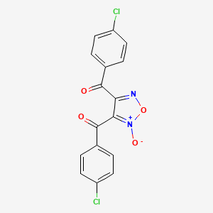 (2-Oxido-1,2,5-oxadiazole-3,4-diyl)bis[(4-chlorophenyl)methanone]