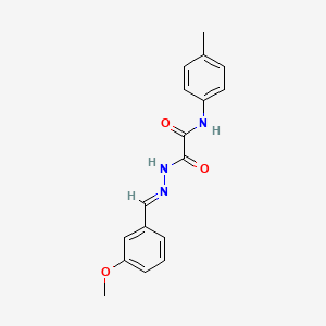 molecular formula C17H17N3O3 B12011567 2-(2-(3-Methoxybenzylidene)hydrazino)-N-(4-methylphenyl)-2-oxoacetamide CAS No. 357207-75-1