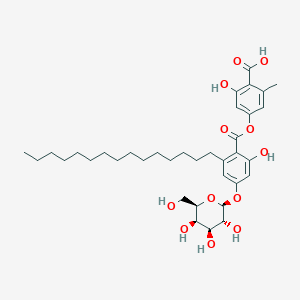 molecular formula C36H52O12 B120116 阿夸他汀 A CAS No. 153821-50-2