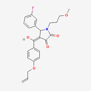 4-(4-(Allyloxy)benzoyl)-5-(3-fluorophenyl)-3-hydroxy-1-(3-methoxypropyl)-1H-pyrrol-2(5H)-one