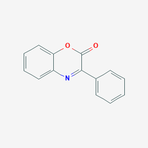 molecular formula C14H9NO2 B12011659 2H-1,4-Benzoxazin-2-one, 3-phenyl- CAS No. 27990-57-4