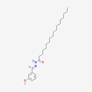 N-[(E)-(3-methoxyphenyl)methylideneamino]octadecanamide