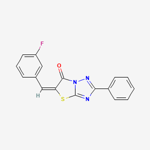 5-(3-Fluorobenzylidene)-2-phenylthiazolo[3,2-b][1,2,4]triazol-6(5H)-one