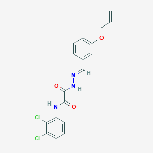 N-(2,3-dichlorophenyl)-N'-[(E)-(3-prop-2-enoxyphenyl)methylideneamino]oxamide