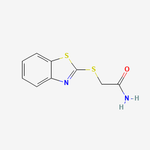 molecular formula C9H8N2OS2 B1201176 2-(1,3-苯并噻唑-2-基硫基)乙酰胺 CAS No. 66206-59-5