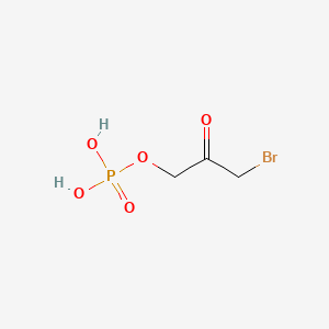 molecular formula C3H6BrO5P B1201181 Bromohydroxyacetone phosphate CAS No. 24472-75-1