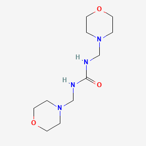 molecular formula C11H22N4O3 B12011839 1,3-Bis(morpholin-4-ylmethyl)urea CAS No. 6969-60-4