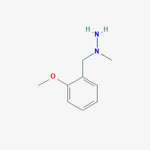 molecular formula C9H14N2O B12011855 1-(2-Methoxybenzyl)-1-methylhydrazine 