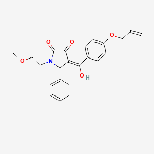 4-(4-(Allyloxy)benzoyl)-5-(4-(tert-butyl)phenyl)-3-hydroxy-1-(2-methoxyethyl)-1H-pyrrol-2(5H)-one