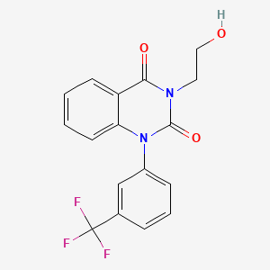 1-(m-Trifluoromethylphenyl)-3-(2-hydroxyethyl)-quinazoline-2,4(1H,3H)-dione