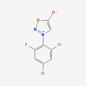 3-(2,4-Dibromo-6-fluorophenyl)sydnone