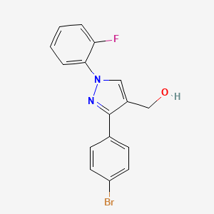 (3-(4-Bromophenyl)-1-(2-fluorophenyl)-1H-pyrazol-4-YL)methanol