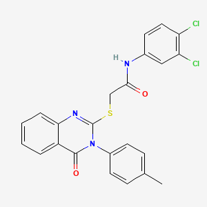 N-(3,4-dichlorophenyl)-2-{[3-(4-methylphenyl)-4-oxo-3,4-dihydroquinazolin-2-yl]sulfanyl}acetamide