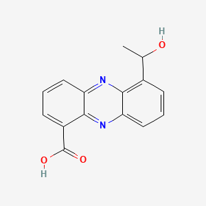 molecular formula C15H12N2O3 B1201203 Saphenic acid 