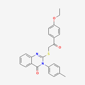 2-((2-(4-Ethoxyphenyl)-2-oxoethyl)thio)-3-(p-tolyl)quinazolin-4(3H)-one