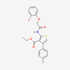 Ethyl 2-{[(2-fluorophenoxy)acetyl]amino}-4-(4-methylphenyl)thiophene-3-carboxylate