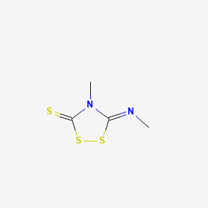 (5Z)-4-methyl-5-(methylimino)-1,2,4-dithiazolidine-3-thione