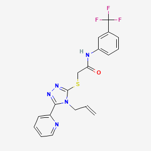 2-{[4-allyl-5-(2-pyridinyl)-4H-1,2,4-triazol-3-yl]sulfanyl}-N-[3-(trifluoromethyl)phenyl]acetamide