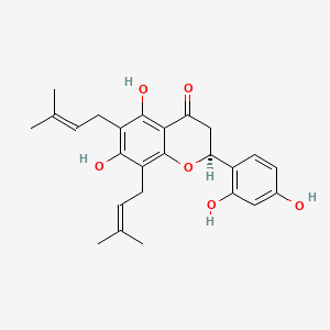 molecular formula C25H28O6 B1201222 苦参酚 E CAS No. 99119-72-9