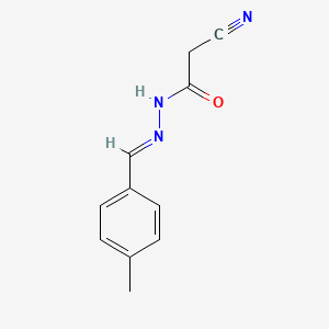 2-cyano-N'-[(E)-(4-methylphenyl)methylidene]acetohydrazide