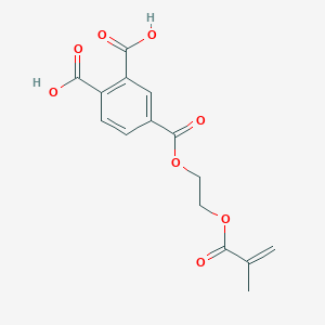 molecular formula C15H14O8 B1201230 4-Methacryloxyethyltrimellitic acid CAS No. 68183-31-3