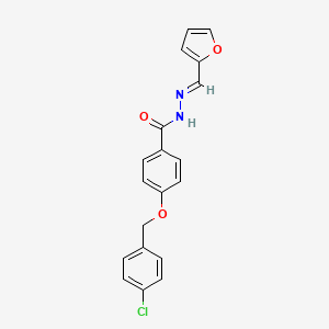 4-((4-Chlorobenzyl)oxy)-N'-(furan-2-ylmethylene)benzohydrazide