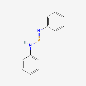 molecular formula C12H11N2P B12012409 Phosphenimidous amide, n,n'-diphenyl- CAS No. 5679-59-4