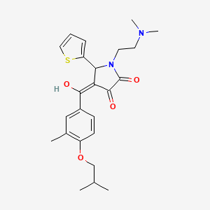 1-[2-(dimethylamino)ethyl]-3-hydroxy-4-(4-isobutoxy-3-methylbenzoyl)-5-(2-thienyl)-1,5-dihydro-2H-pyrrol-2-one