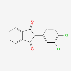 molecular formula C15H8Cl2O2 B12012474 2-(3,4-Dichlorophenyl)-1h-indene-1,3(2h)-dione CAS No. 6549-60-6