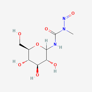 molecular formula C8H15N3O7 B1201250 3-beta-D-Glucopyranosyl-1-methyl-1-nitrosourea CAS No. 37793-17-2