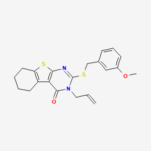 3-allyl-2-[(3-methoxybenzyl)sulfanyl]-5,6,7,8-tetrahydro[1]benzothieno[2,3-d]pyrimidin-4(3H)-one