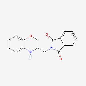 molecular formula C17H14N2O3 B12012501 2-(3,4-dihydro-2H-1,4-benzoxazin-3-ylmethyl)-1H-isoindole-1,3(2H)-dione CAS No. 54252-57-2